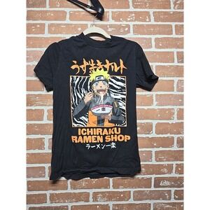 Naruto T-Shirt Boys S 2021 Shippuden Ichiraku Ramen Black